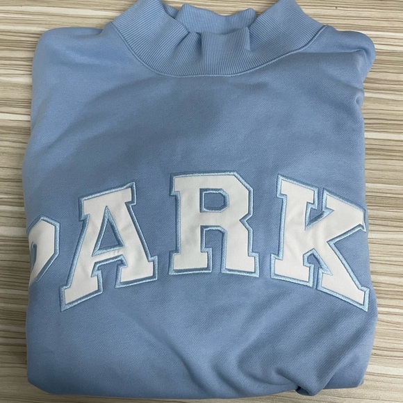Parke Other - Light Blue PARKE Mock-Neck Pullover Sweatshirt